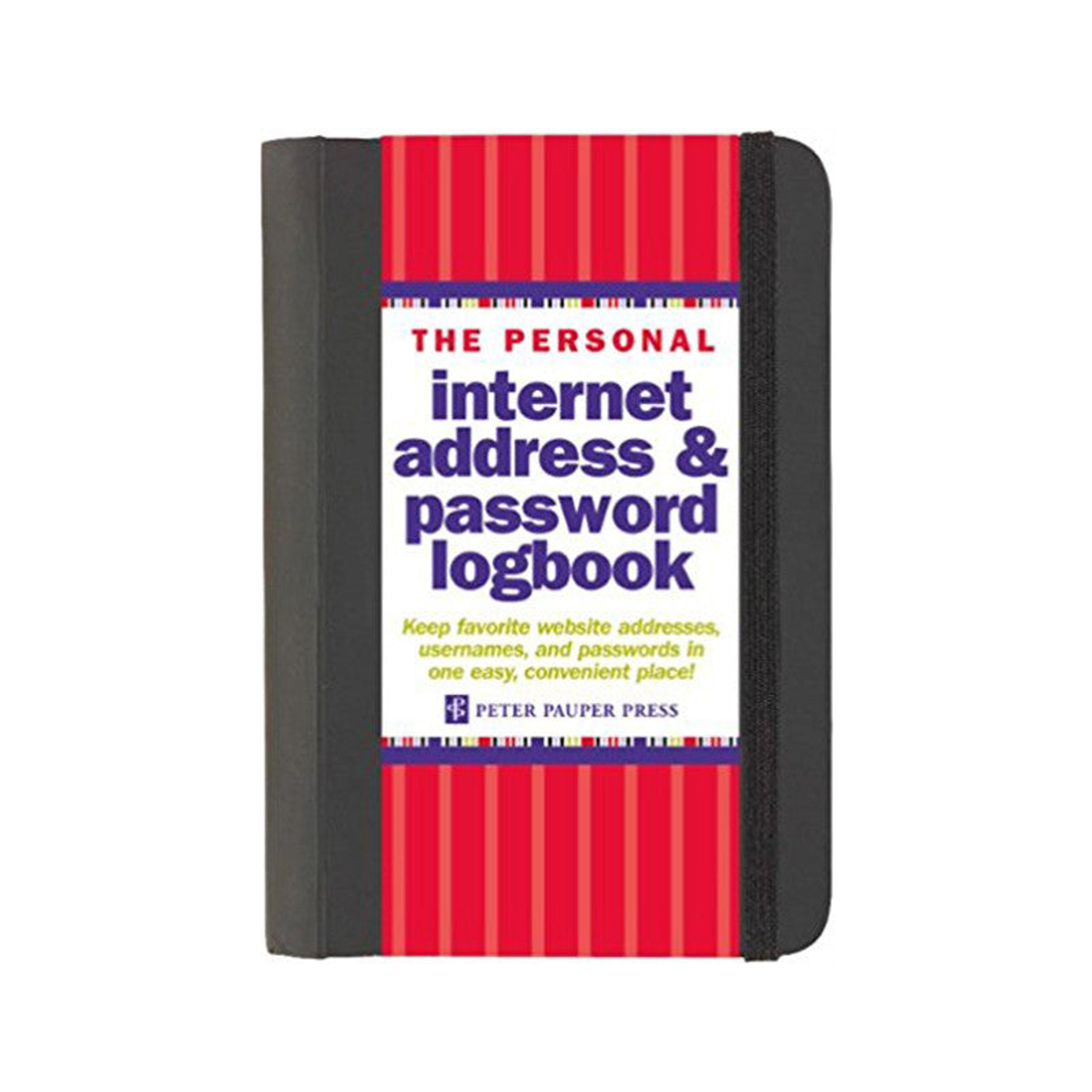 Internet Password Logbook - Black