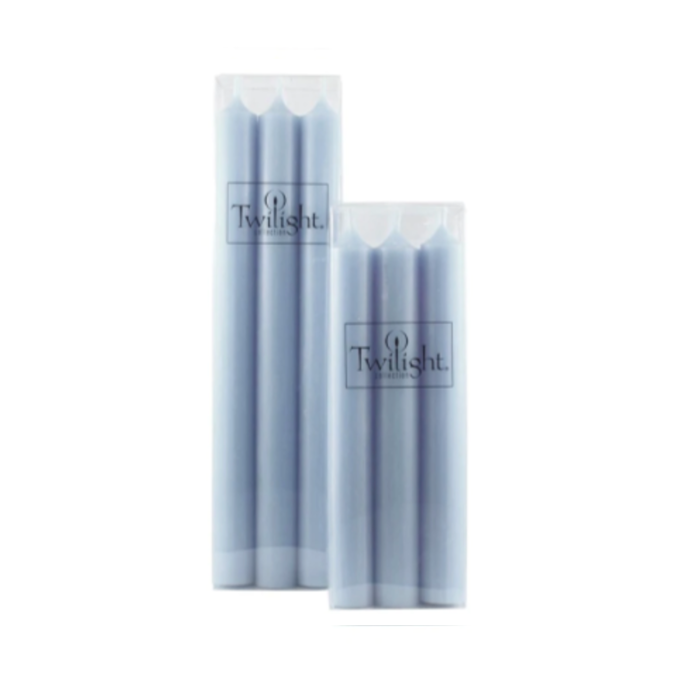 Candles Set of 6 Blue Grey