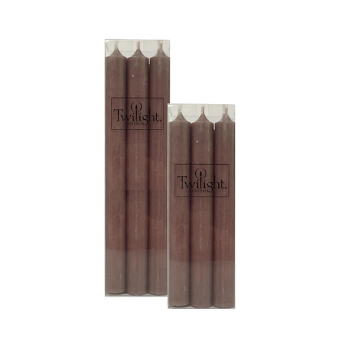 Candles Set of 6 Taupe