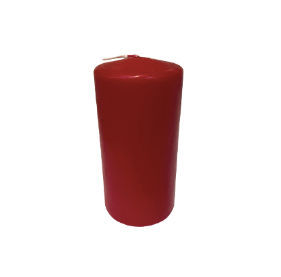 Red Pillar Candle