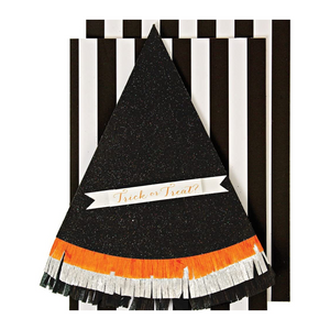 Meri Meri Trick Or Treat Witches Hat Card