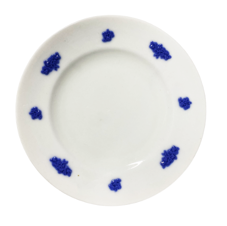 Vintage Blue & White Dessert Plate