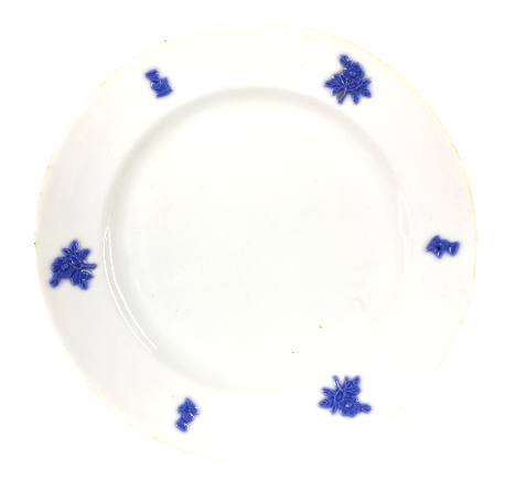 Vintage Blue & White Floral Plate