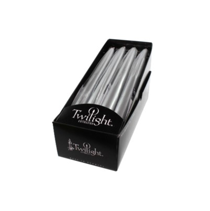 Candles - Tapers 10" Silver Metallic