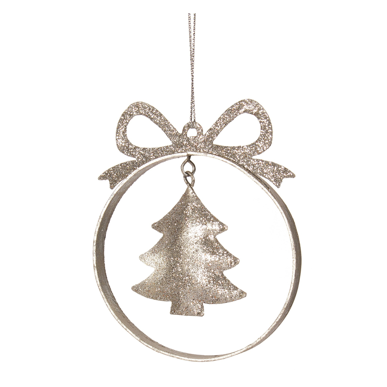 Glitter Hanging Tree Ornament