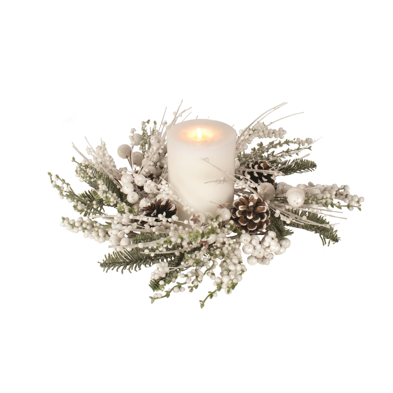 White and Green Wreath