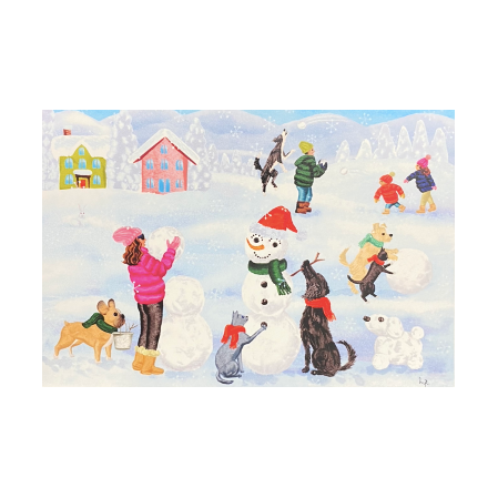 Snow Play Christmas Card