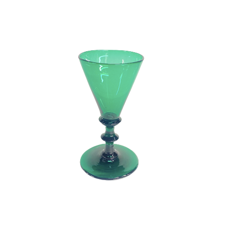Vintage Crystal Green Glass