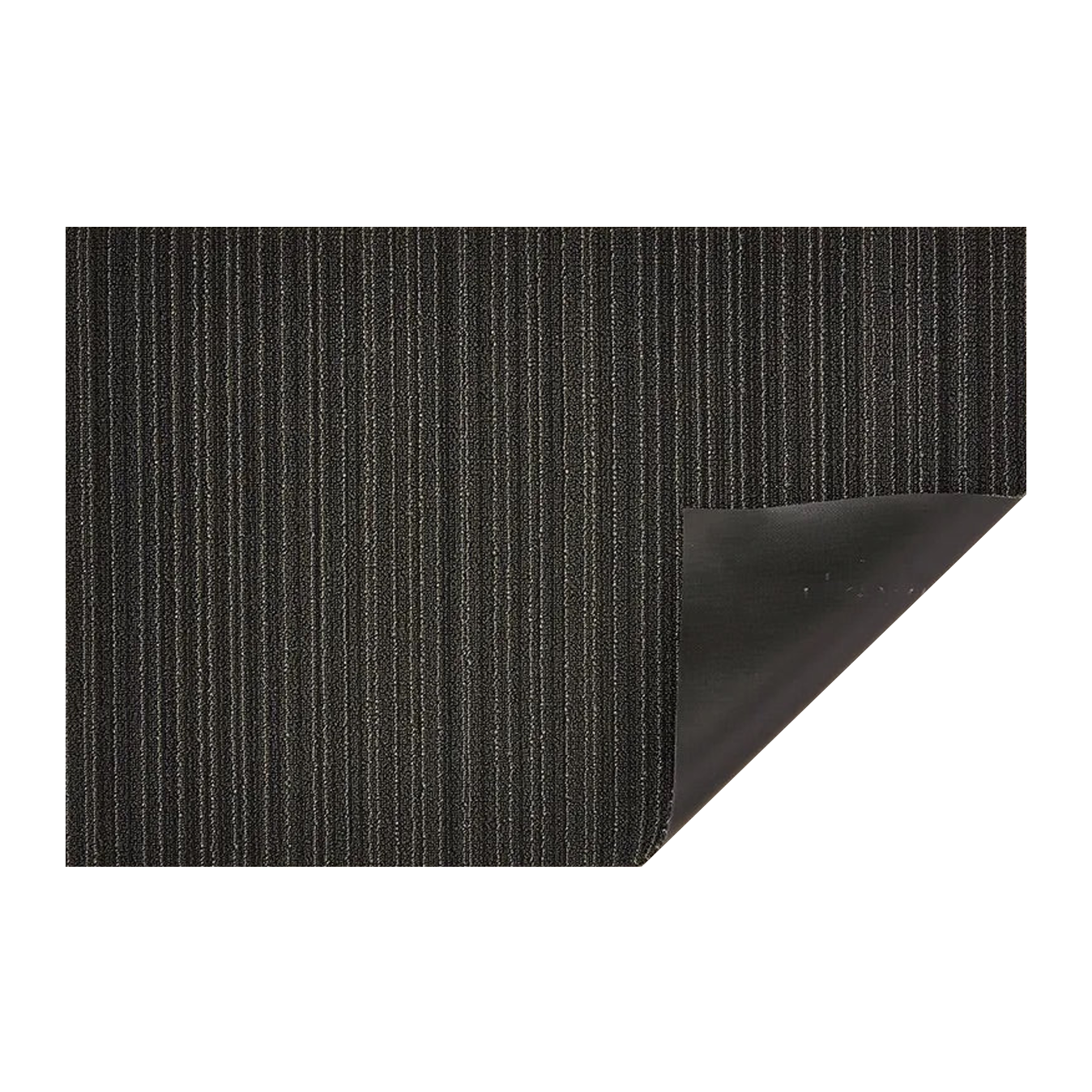 Chilewich Indoor/Outdoor Skinny Stripe Shag Floor Mat - Steel