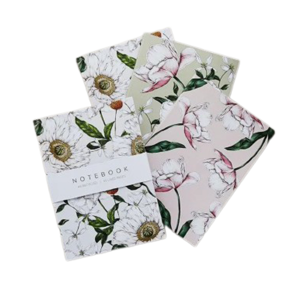 Spring Blossom - Pack of 3 Notebooks – Jacaranda Tree & Co