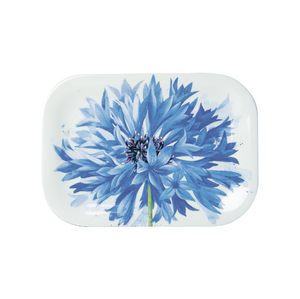 Melamine Blue Flower Tray