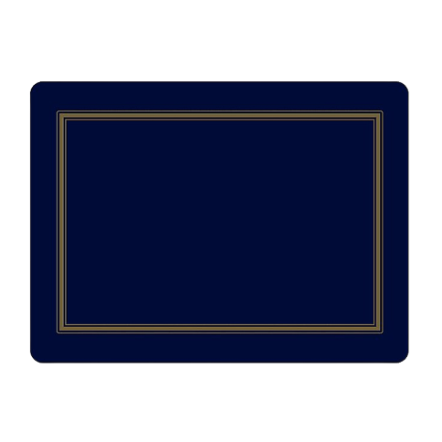 Classic Midnight Blue Set of 4 Placemats