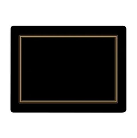 Classic Black Placemats Set of 4
