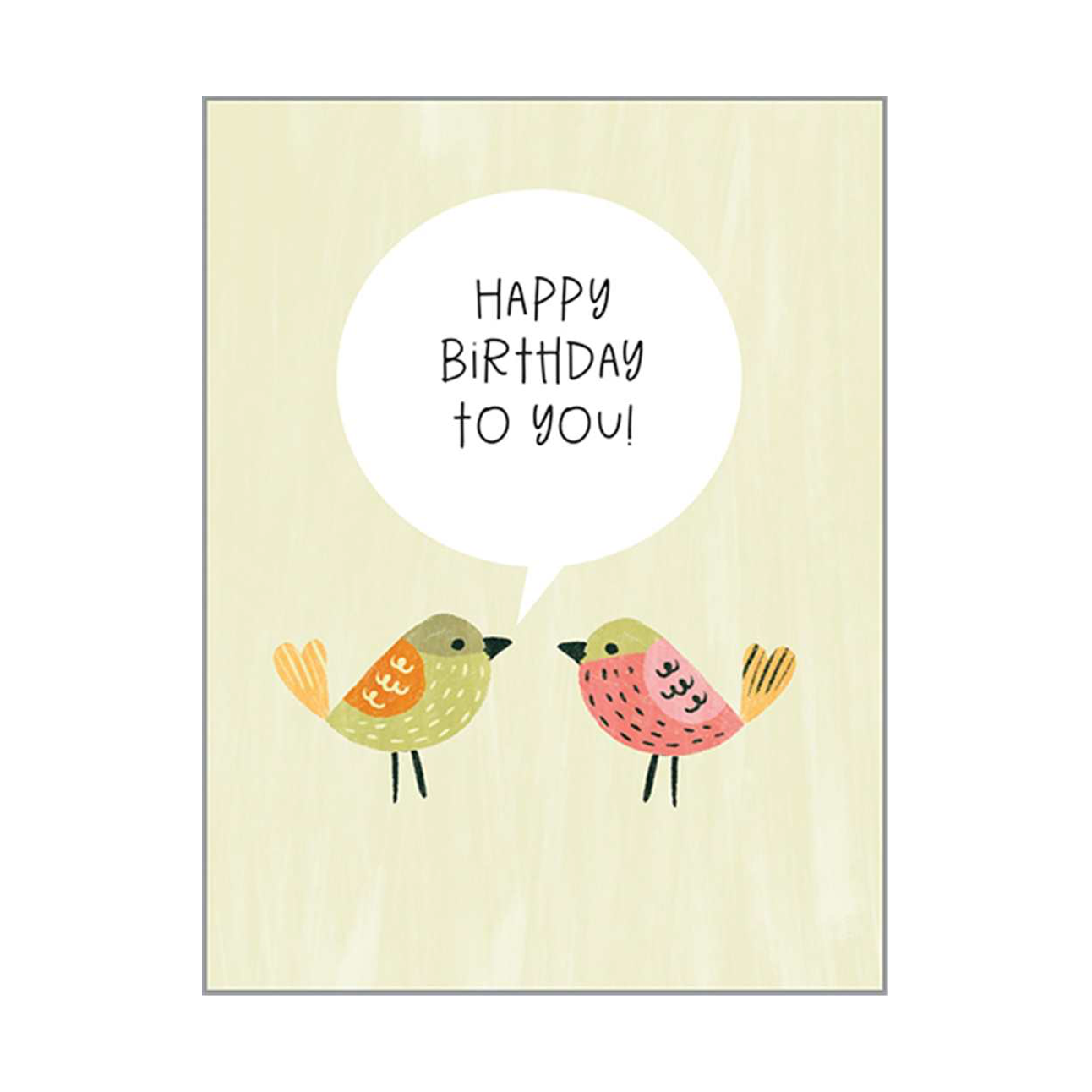 Happy Birthday To You Bird Card