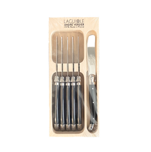 Laguiole French Pate Knives - Black