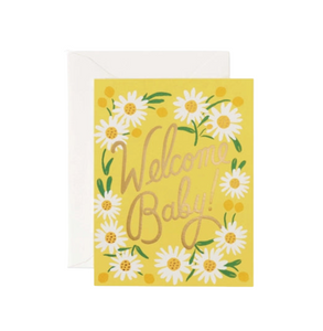 Welcome Baby Daisy Card