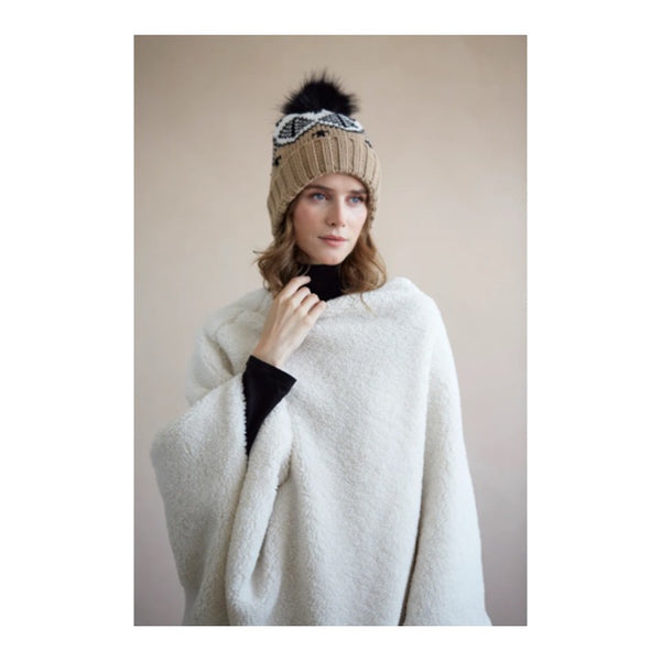 Olsen Poncho - Ivory
