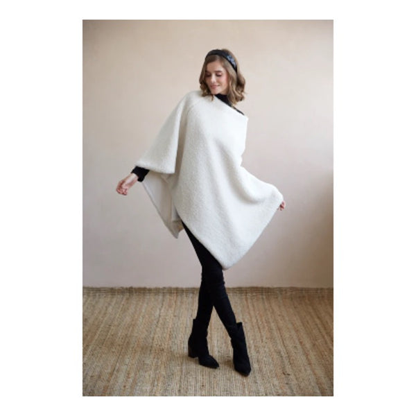 Olsen Poncho - Ivory