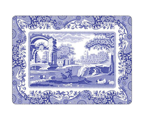 Spode Blue Italian Placemats Set of 4