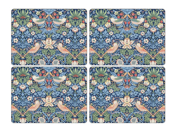 Pimpernel William Morris Strawberry Thief Blue Placemats Set of 4