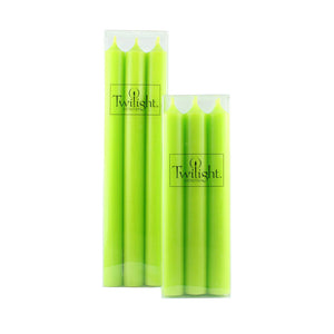 Candles Set of 6 Lime Green