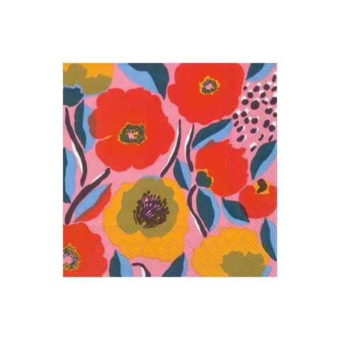 Cocktail Napkins - Marimekko Rosarium Rose
