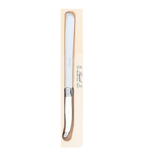 Laguiole French Bread Knife - Chalk White