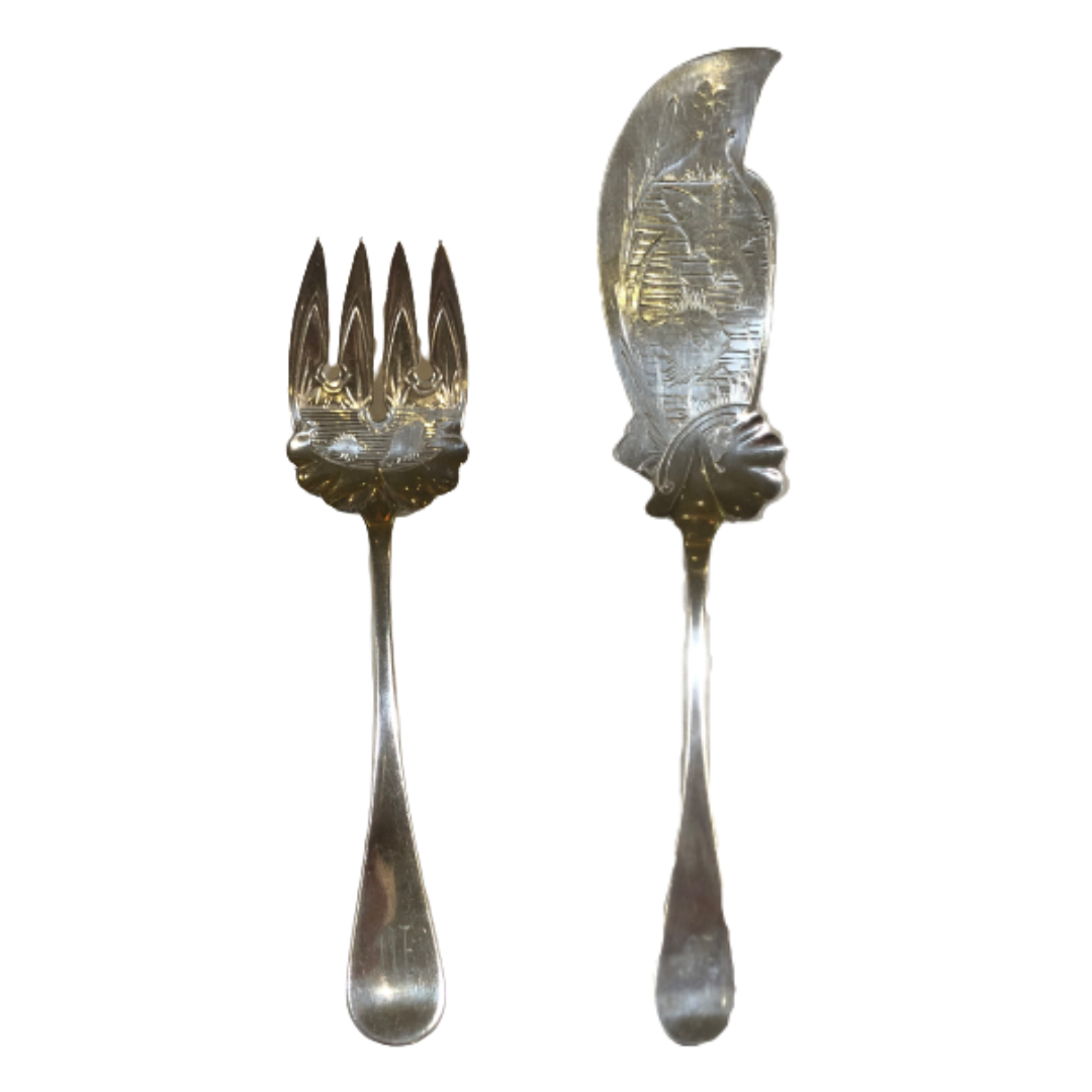 Vintage Fish Serving Set