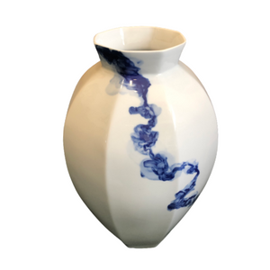 Blue & White Floor Vase