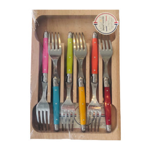 Laguiole French Salad/Dessert Forks - Multi