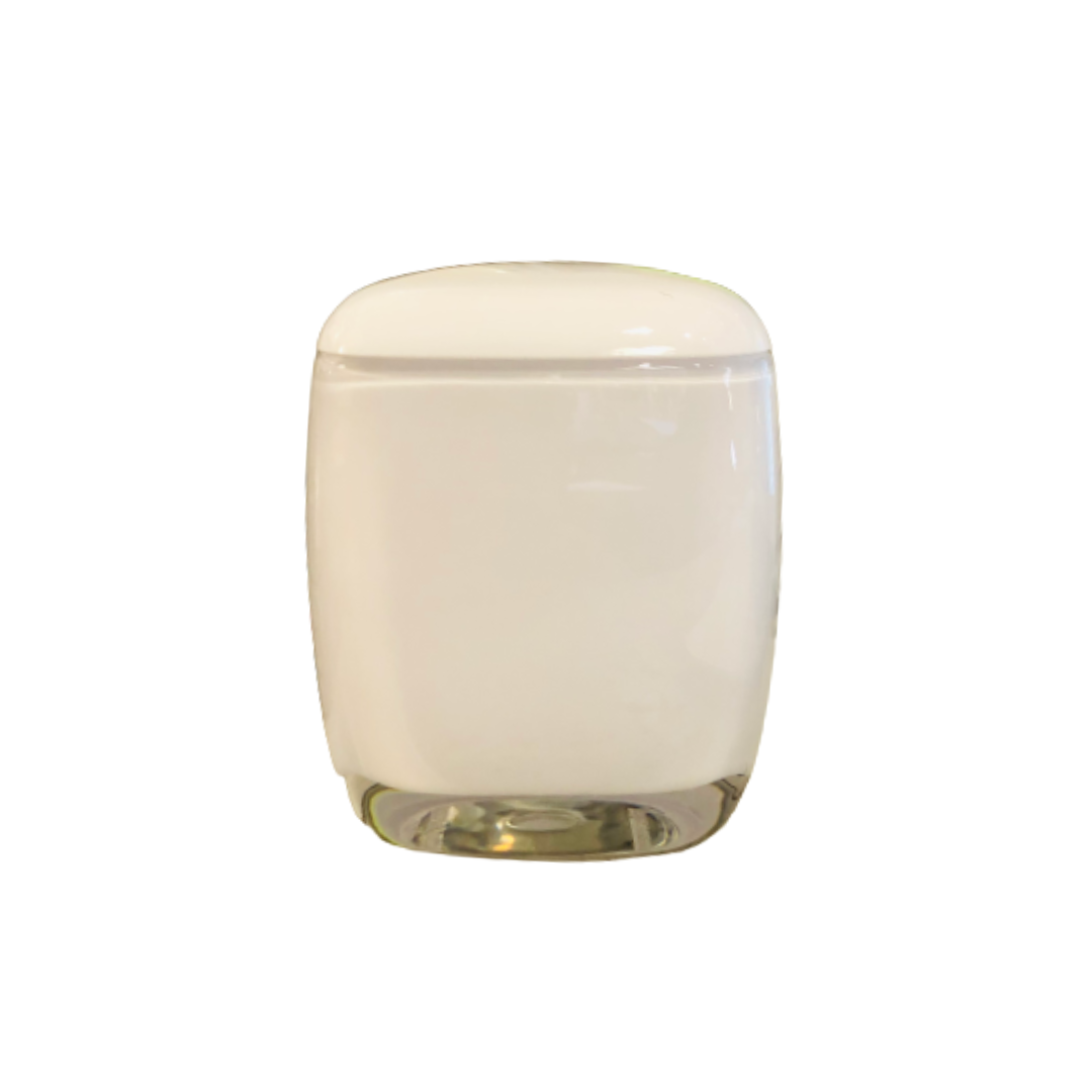 White Acrylic Lidded Jar
