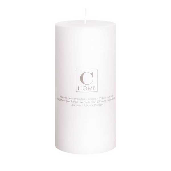 Pillar Candles - White
