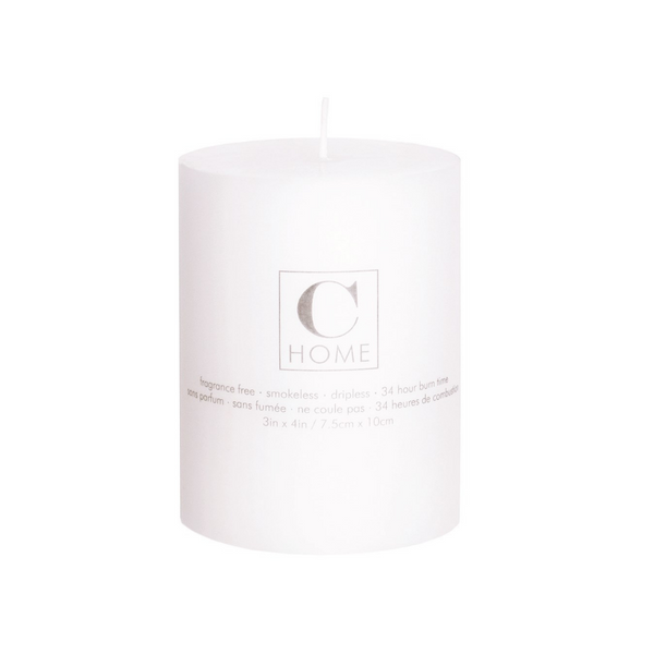 Pillar Candles - White