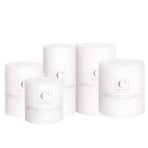 Pillar Candles - White