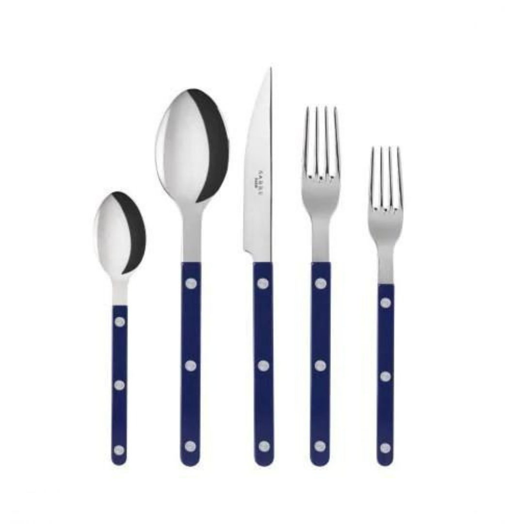 Sabre Bistrot 5 Piece Place Setting - Navy Blue (Brilliant Finish)