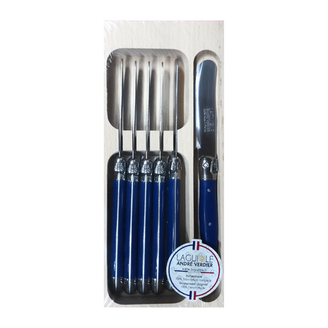 Laguiole French Pate Knives - Navy