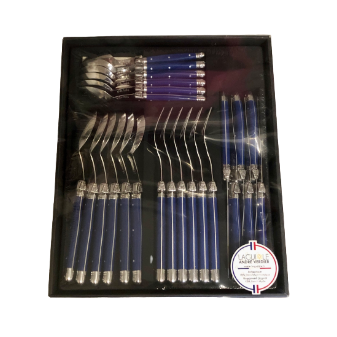 Laguiole French Cutlery Set - Navy