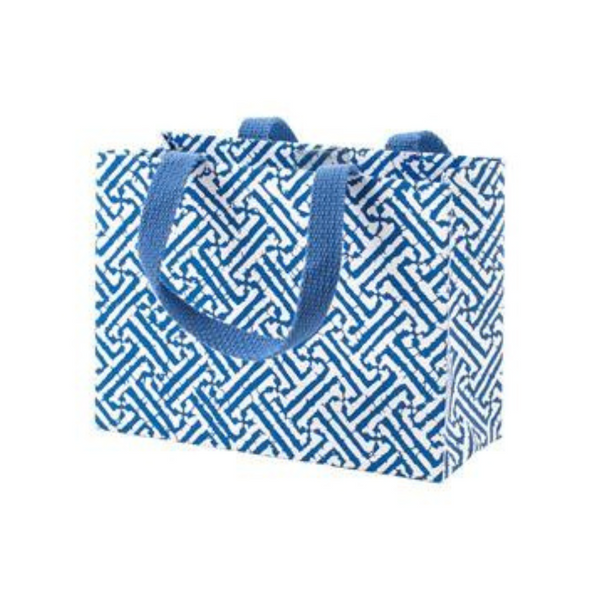 Gift Bag - Fretwork Blue