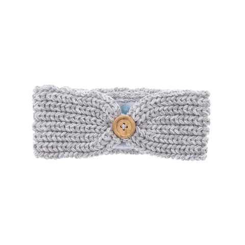 Baby Knit Headband in Grey