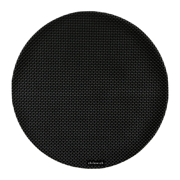 Chilewich Round Basketweave Placemat - Black