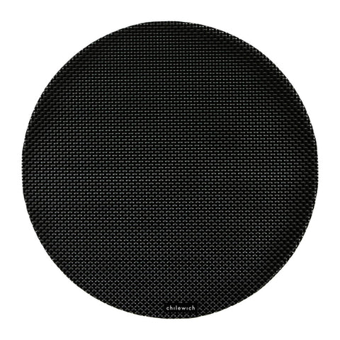 Chilewich Round Basketweave Placemat - Black