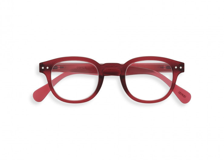 #C Izipizi Reading Glasses - Rosy Red