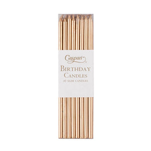 Slim Birthday Candles in Gold