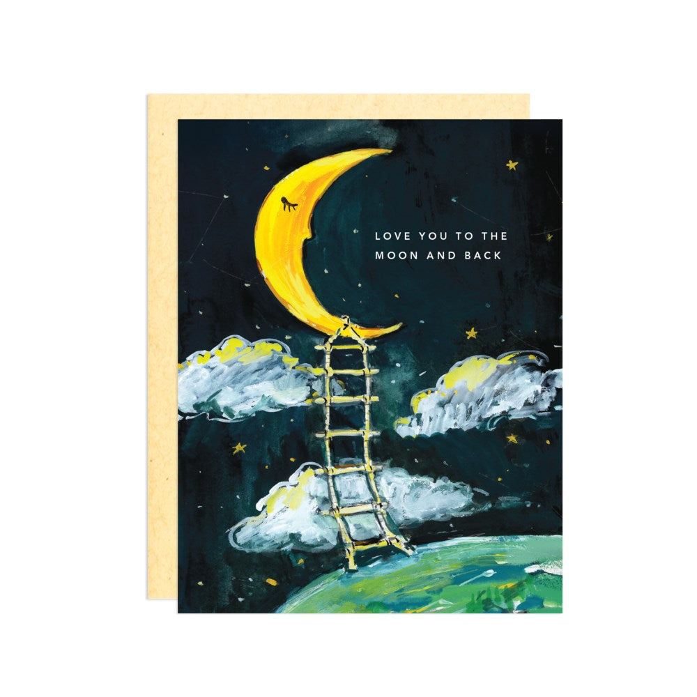 Love You To The Moon And Back Card