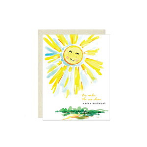 You Make The Sun Shine Birthday Card