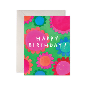 Happy Birthday Flower Power Card