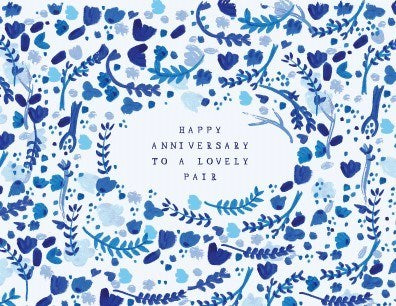 Happy Anniversary To A Lovely Pair Card