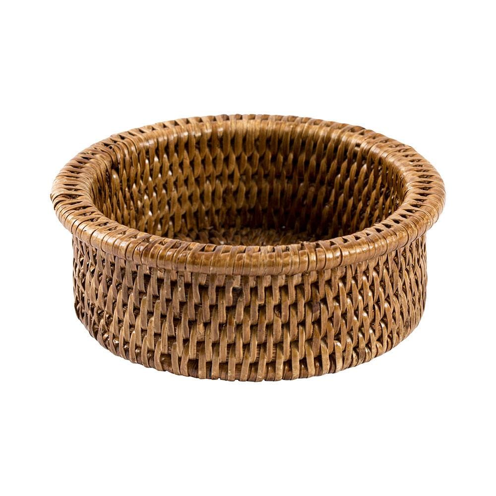 Dark Rattan Wine Bottle Holder