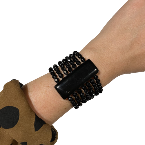 Vintage Black Stretch Bracelet