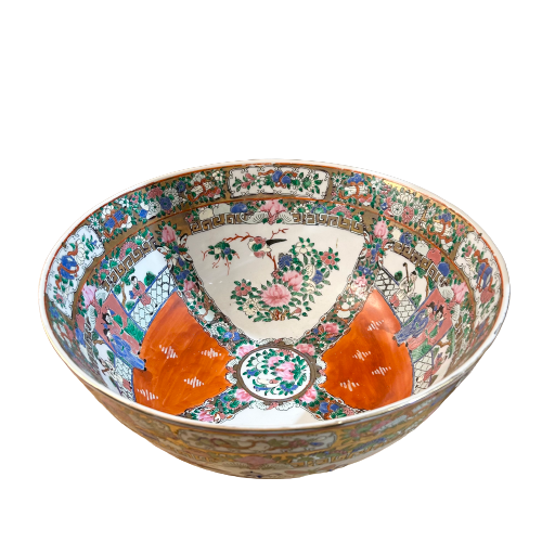 Vintage Large Oriental Export Bowl